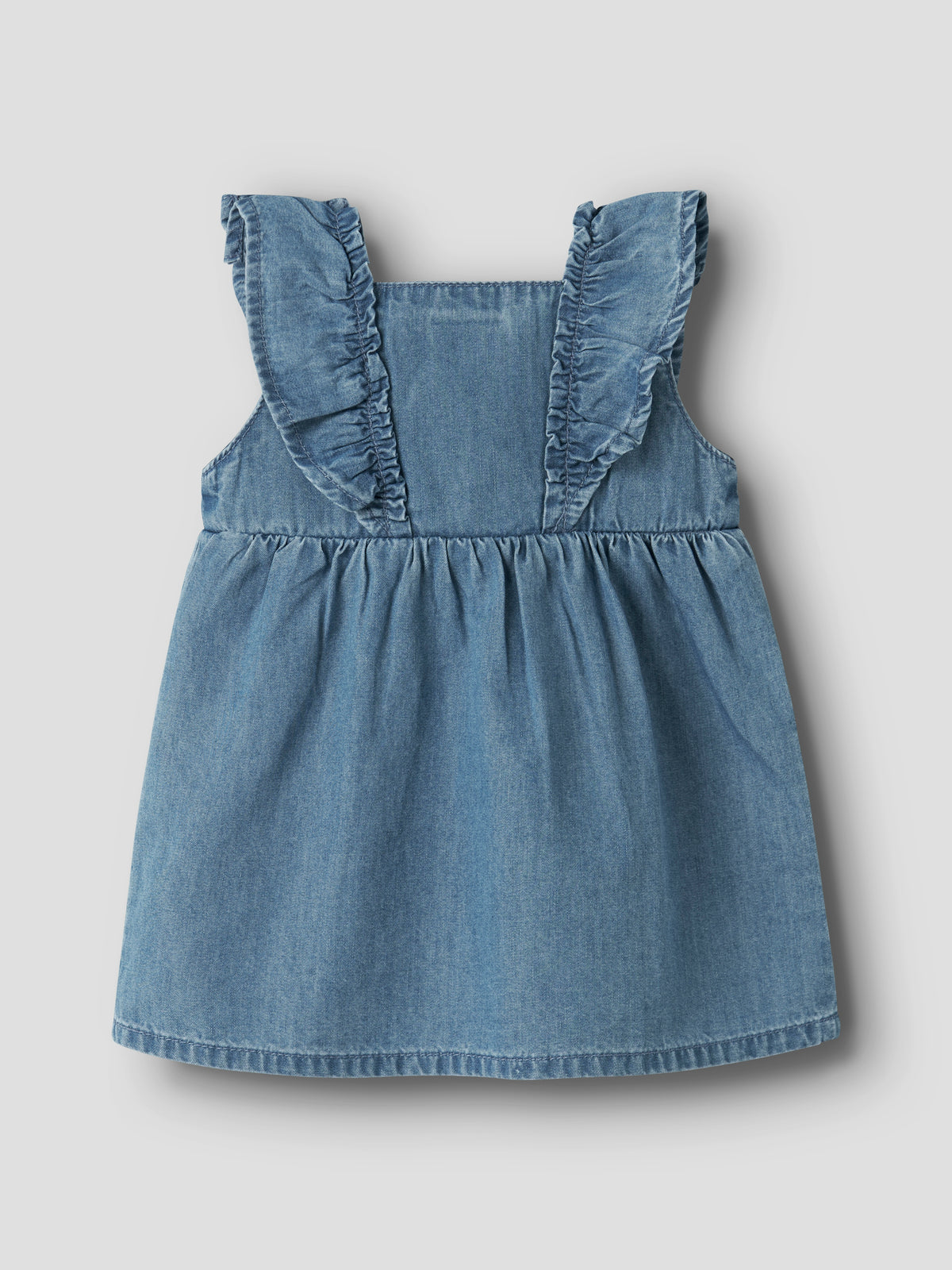 Baby Jeanskleid mit Volants von NAME IT bei Bärechind Winterthur Zürich Schweiz kaufen, Vorderseite