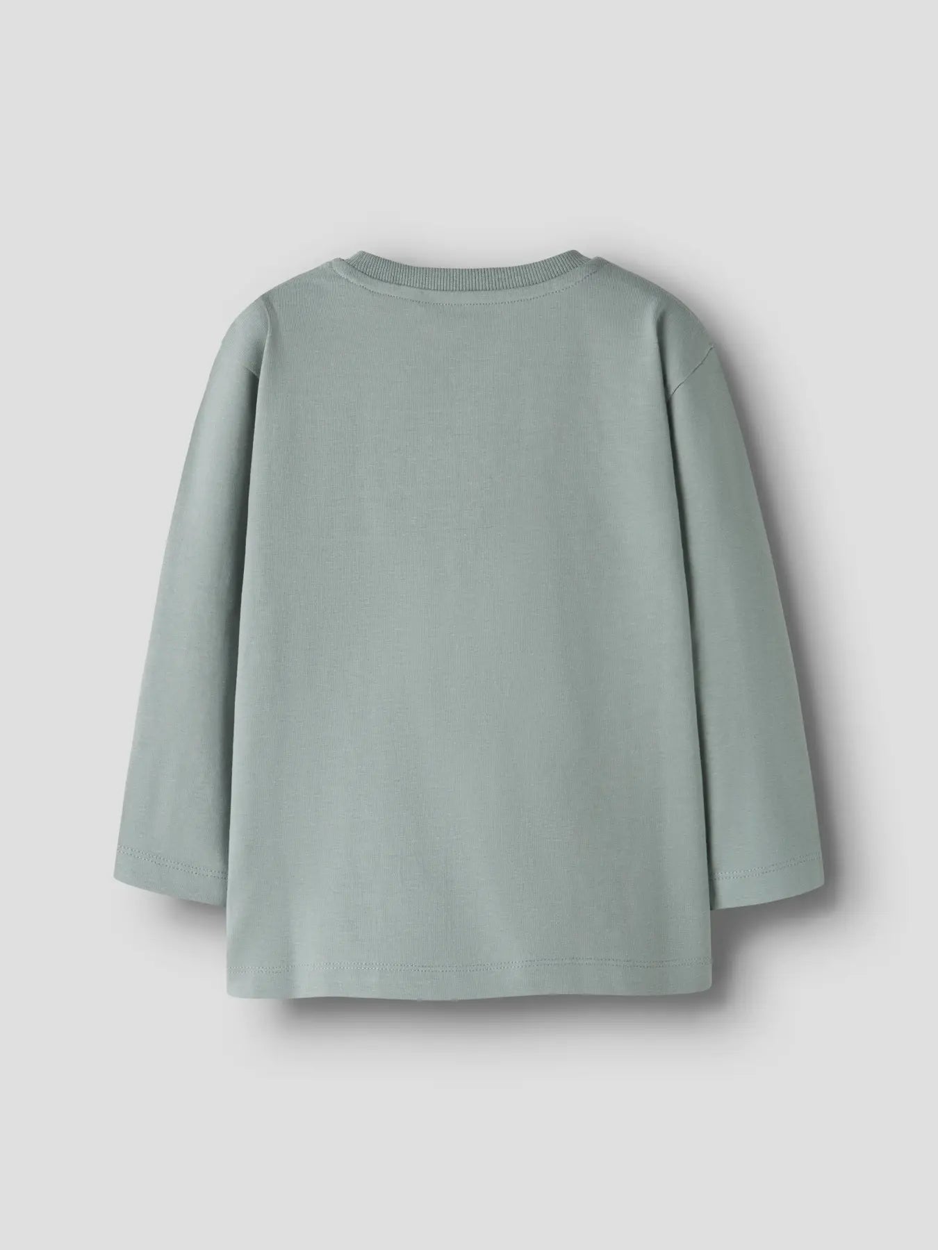 Rückansicht des NAME IT Langarmshirts in Desert Sage mit bequemer Passform.