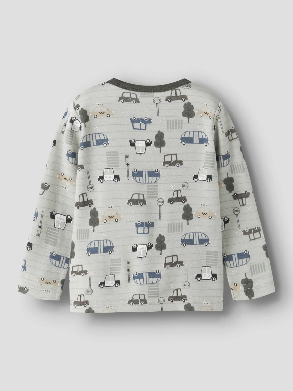 Merino Langarmshirt mit rundem Ausschnitt, Rückansicht