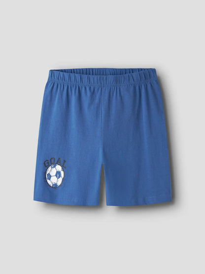 Blaue Pyjama-Shorts für Kinder aus Bio-Baumwolle, Bärechind Winterthur Zürich Schweiz