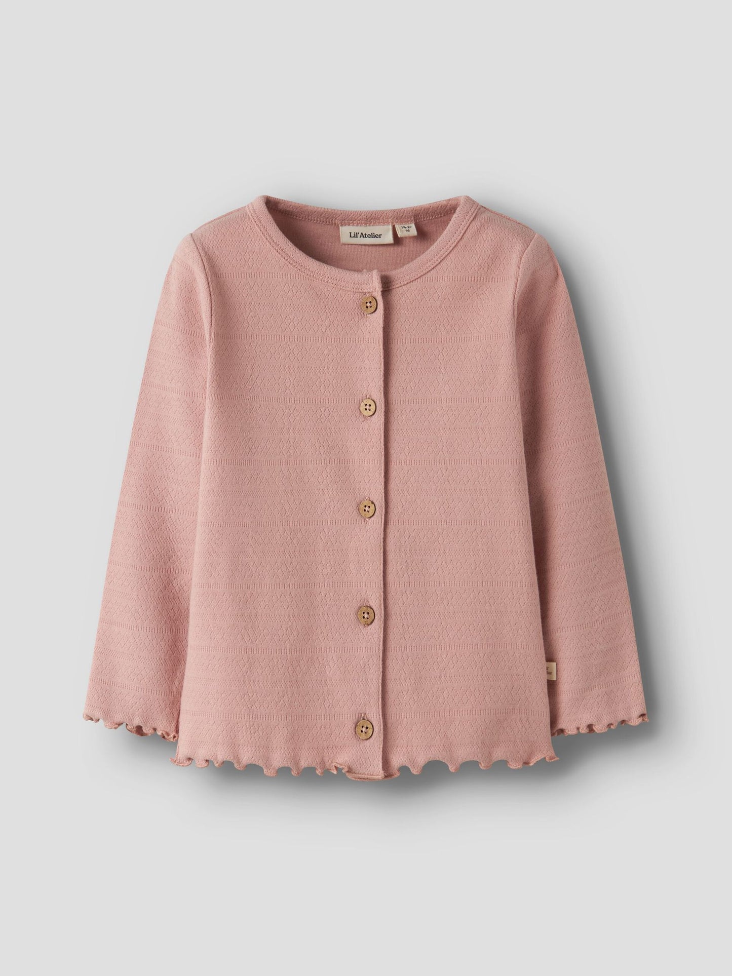 Kinder Strickjacke aus Baumwolle in Rosa mit Knopfleiste, NAME IT, nachhaltige Kindermode im Bärechind Winterthur Zürich Schweiz