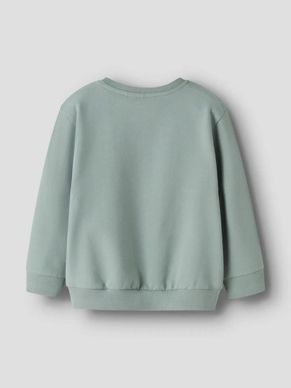 Rückansicht des NAME IT Sweatshirts in Desert Sage mit bequemer Passform.