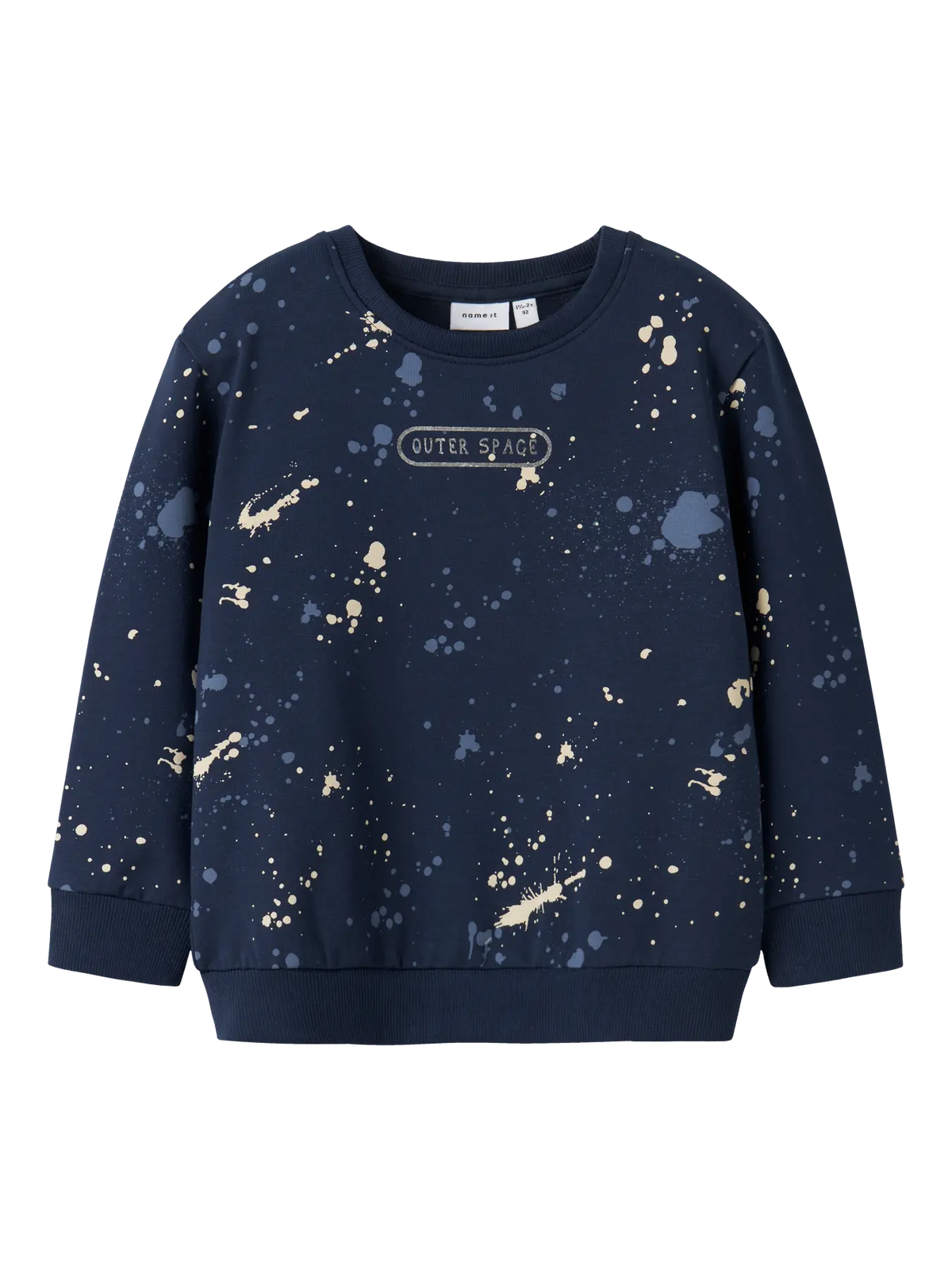 NAME IT Sweatshirt „Outer Space“ in Navy mit Allover-Print – Kinderladen Bärechind Winterthur Zürich Schweiz