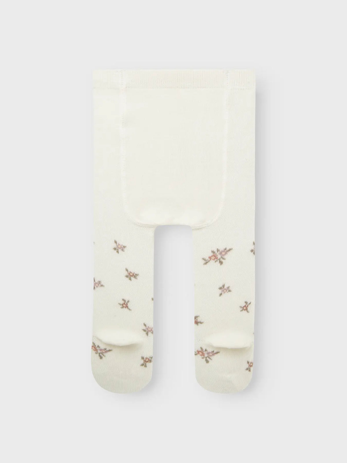 Die Rückseite der weichen Wollstrumpfhose von Name it mit Blumenmuster – erhältlich in Winterthur bei Bärechind.

