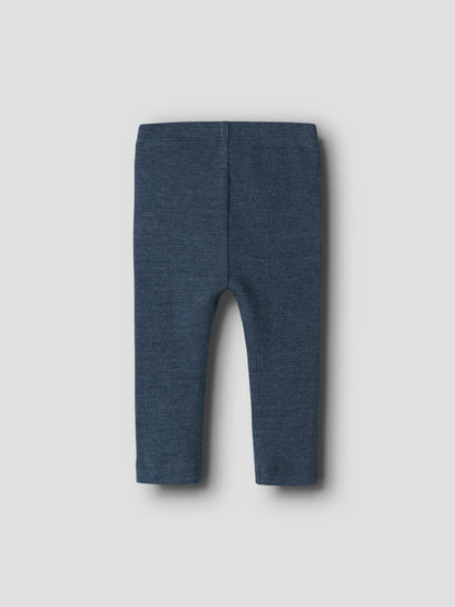 NAME IT Basic Babyleggings blau Ripp Baumwoll Modal Mix Babyhose Kinderladen Winterthur.