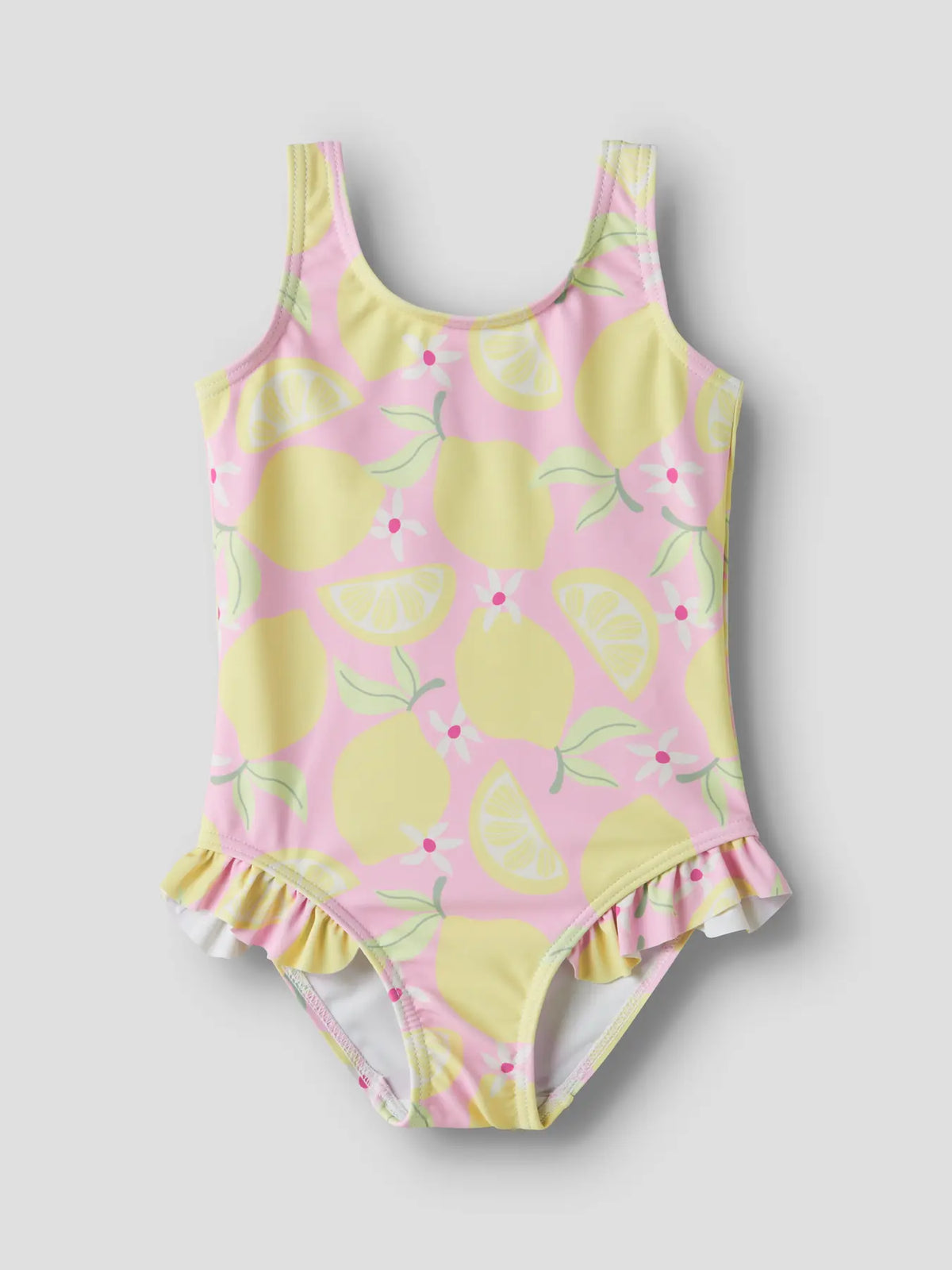 NameIt Rosa Kinder Badeanzug mit Allover Zitronen-Print und Frill, Bärechind Winterthur Zürich Schweiz kaufen