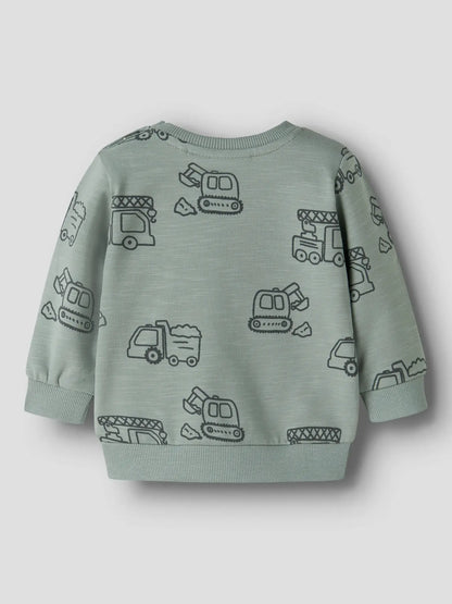 Kinder Sweatshirt mit Bagger und Lastwagen Muster von NAME IT bei Bärechind Winterthur Zürich Schweiz