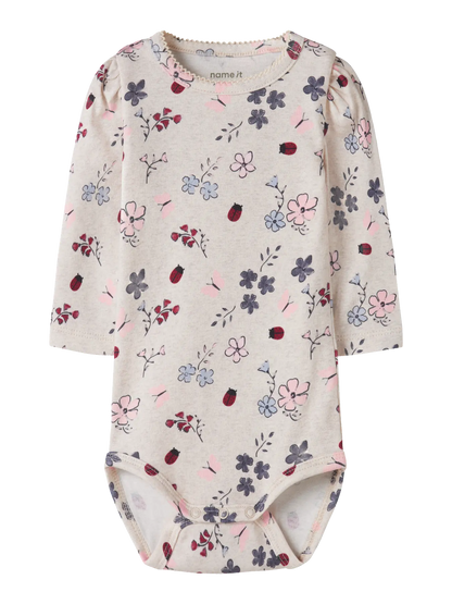 NAME IT Langarmbody mit Blumenmuster für Babys bei Bärechind Winterthur Zürich Schweiz