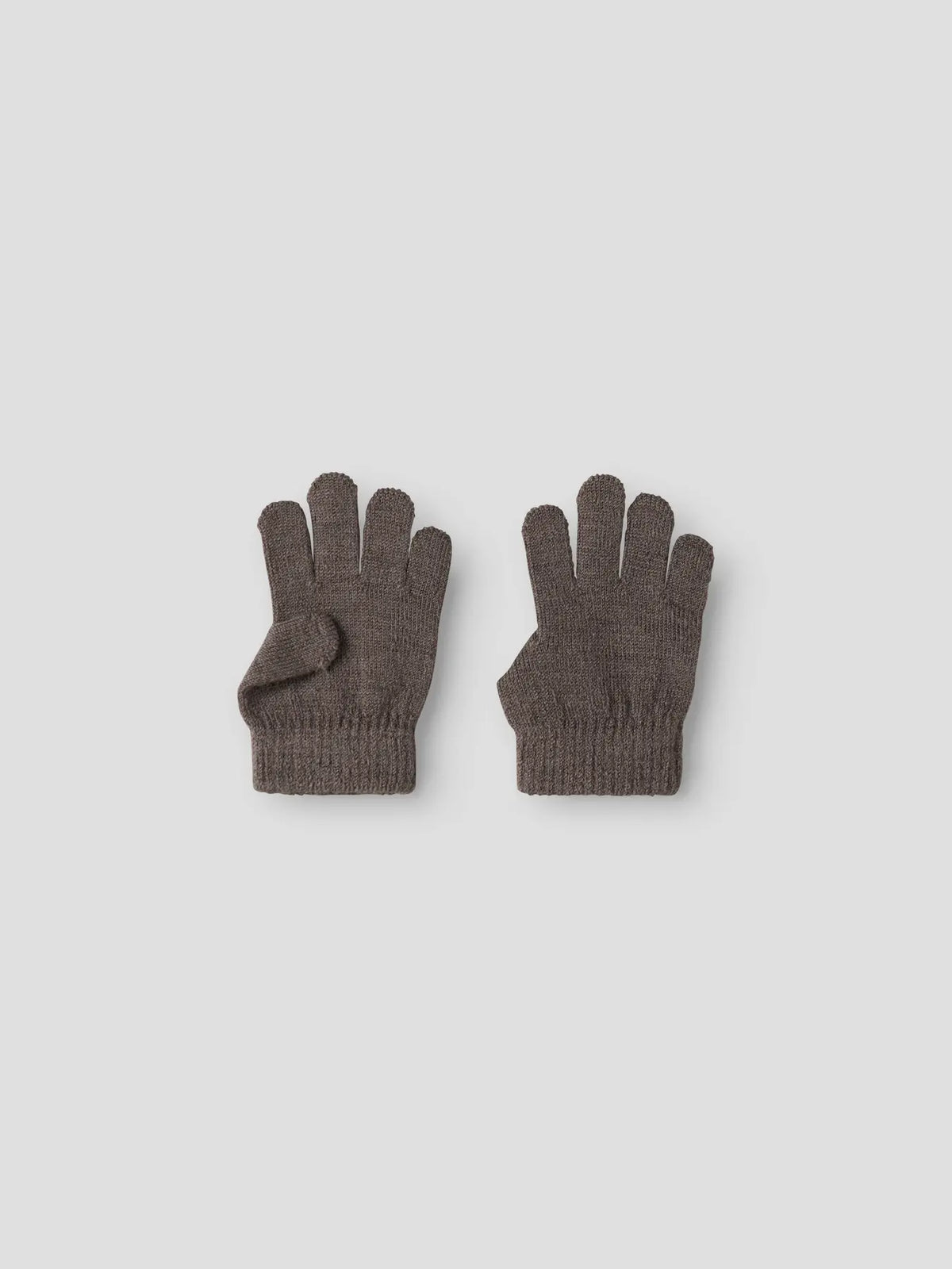 Name it Merino Fingerhandschuhe Kleinkind in morel, Vorderansicht