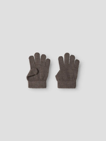 Name it Merino Fingerhandschuhe Kleinkind in morel, Vorderansicht