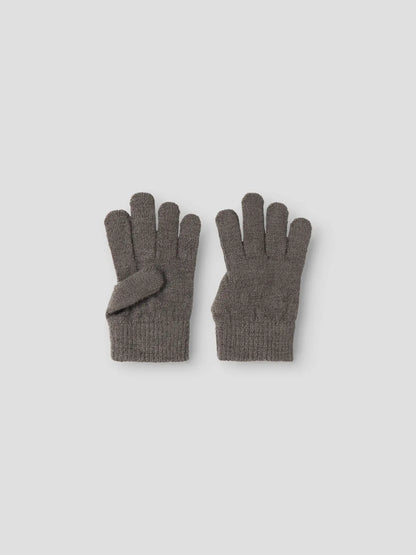 Name it Merino Fingerhandschuhe Kinder in Morel, Vorderansicht