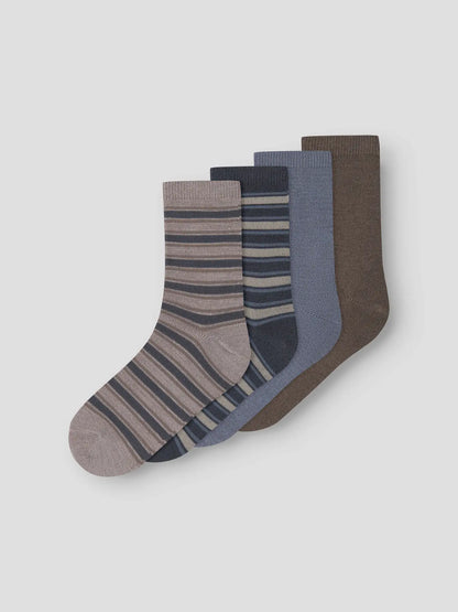 Name it Merino Socken 4er-Pack in Folkstone Gray, Detailansicht