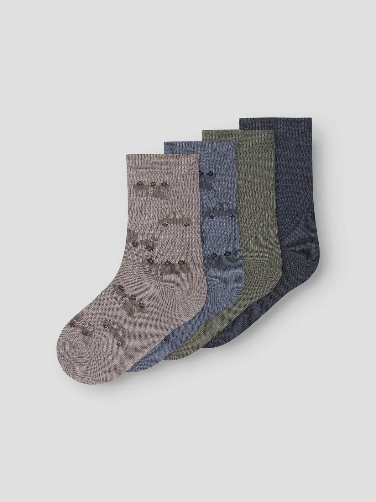 Name it Merino Socken Baby 4er-Pack in Satellite, Detailansicht