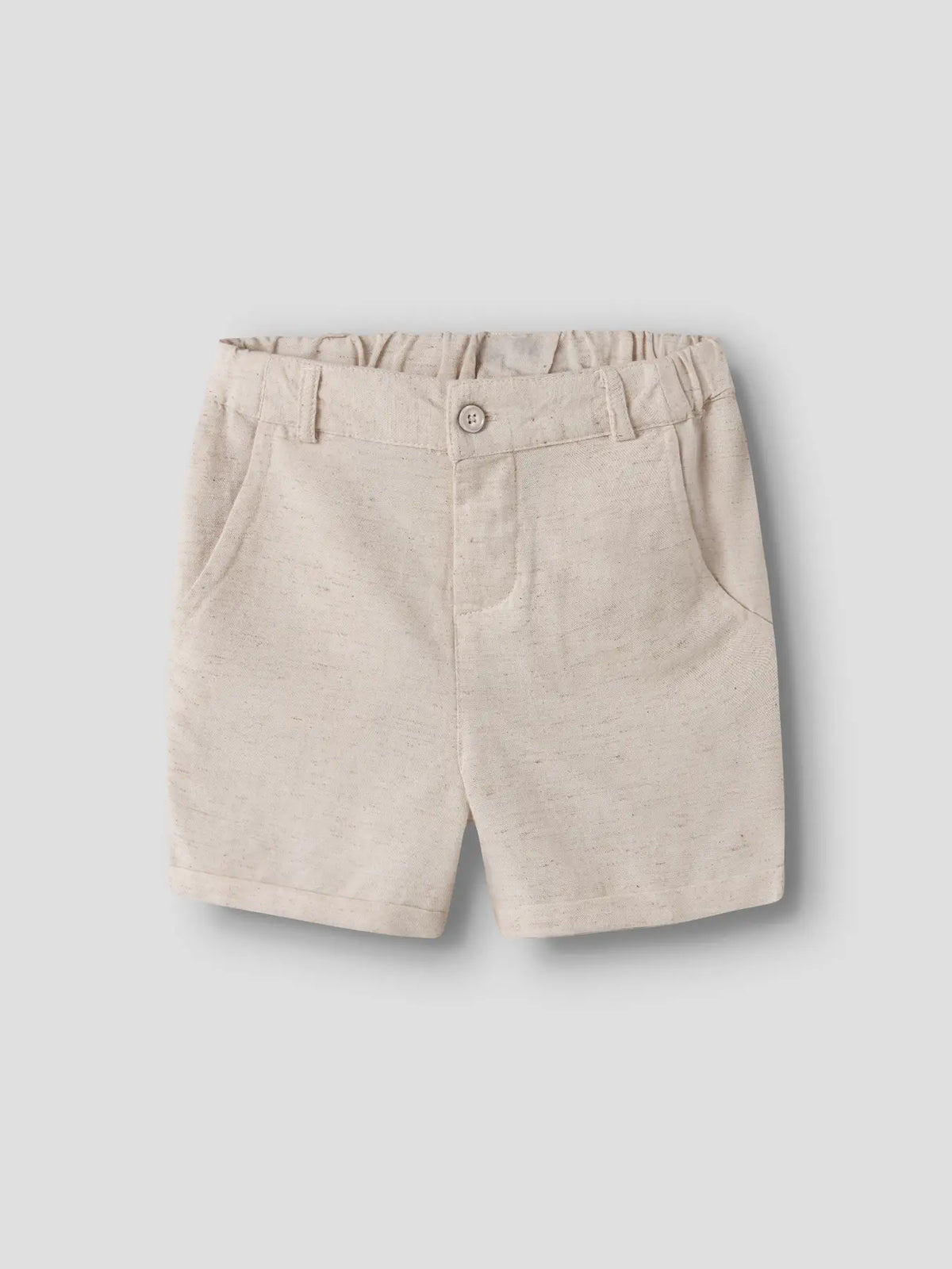 Beige Kinder Shorts aus Viskose, Baumwolle und Leinen von name it bei Bärechind in Winterthur, Zürich, Schweiz