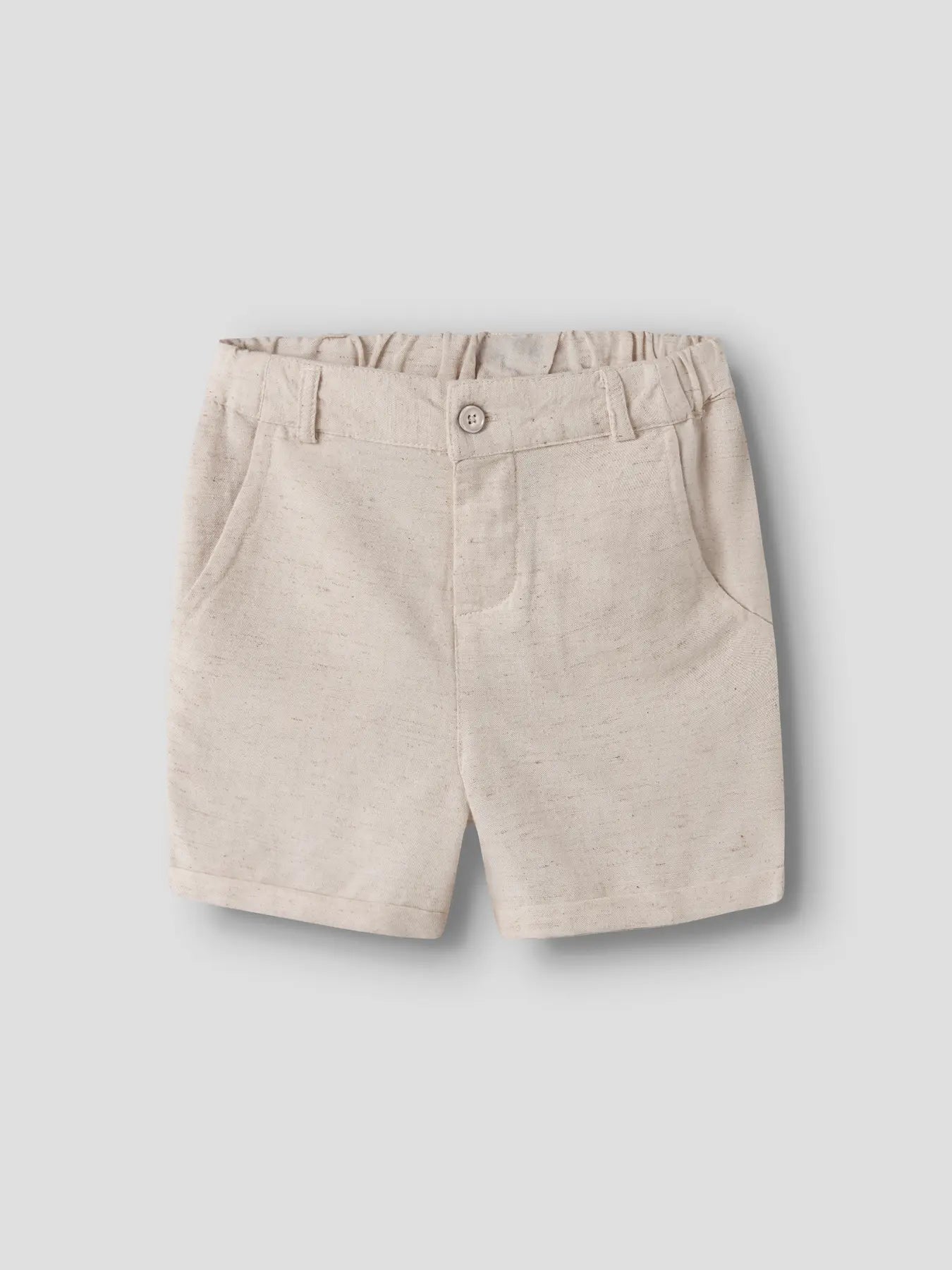 Beige Kinder Shorts aus Viskose, Baumwolle und Leinen von name it bei Bärechind in Winterthur, Zürich, Schweiz