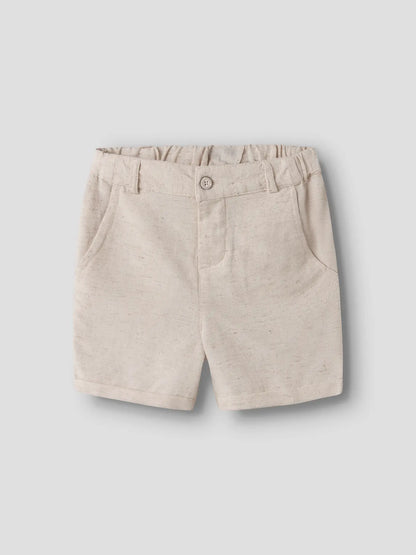 Beige Kinder Shorts aus Viskose, Baumwolle und Leinen von name it bei Bärechind in Winterthur, Zürich, Schweiz