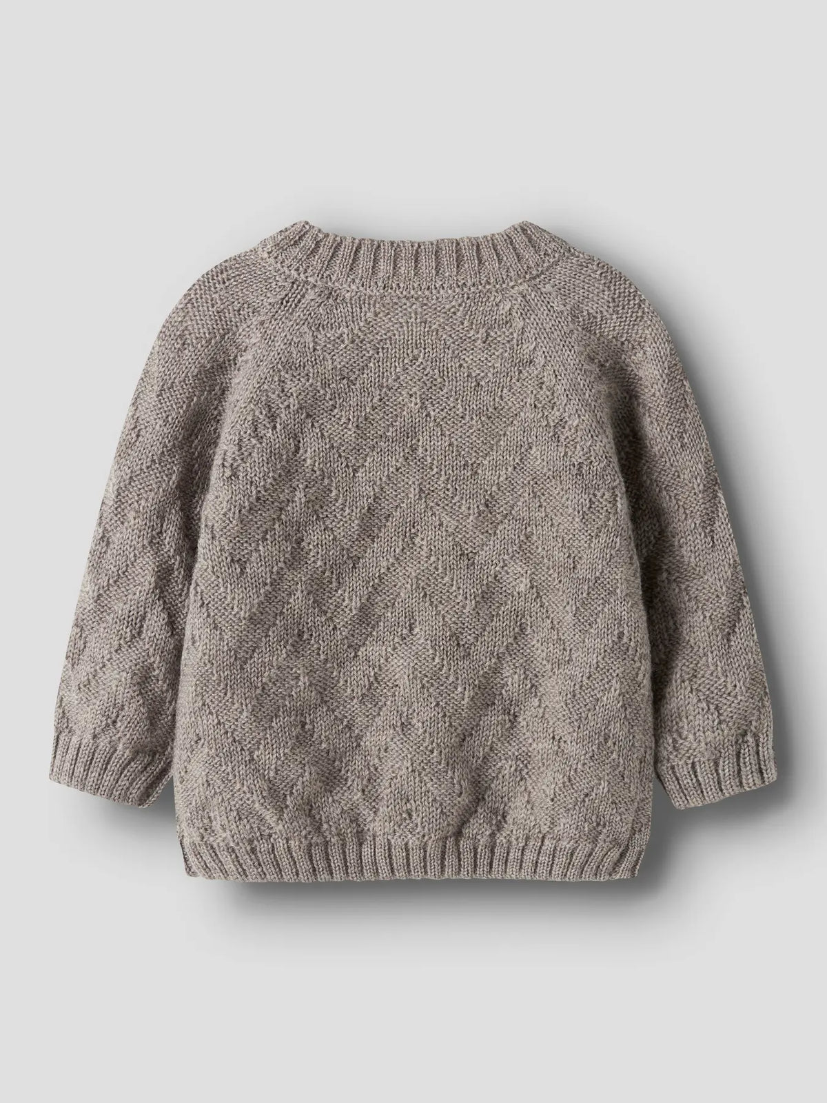 Cardigan aus 100% Merinowolle mit Knopfleiste und Raglanärmeln