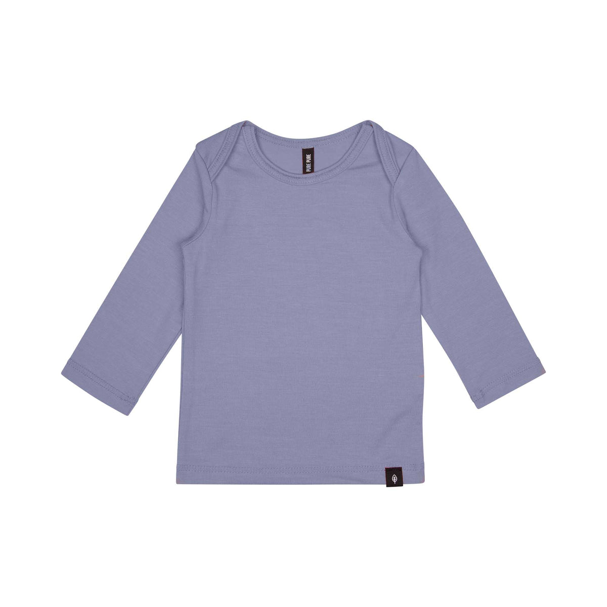 Pure Pure Langarmshirt UV50 natürlicher Sonnenschutz Farbe Bluebell für Babys und Kinder nachhaltige Kindermode Schweiz Bärechind Winterthur