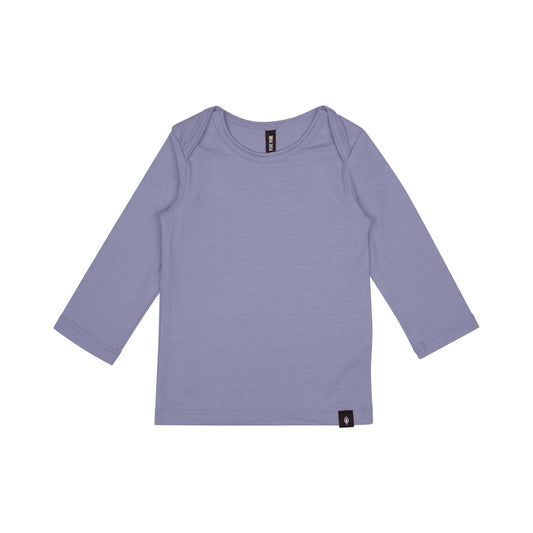 Pure Pure Langarmshirt UV50 natürlicher Sonnenschutz Farbe Bluebell für Babys und Kinder nachhaltige Kindermode Schweiz Bärechind Winterthur