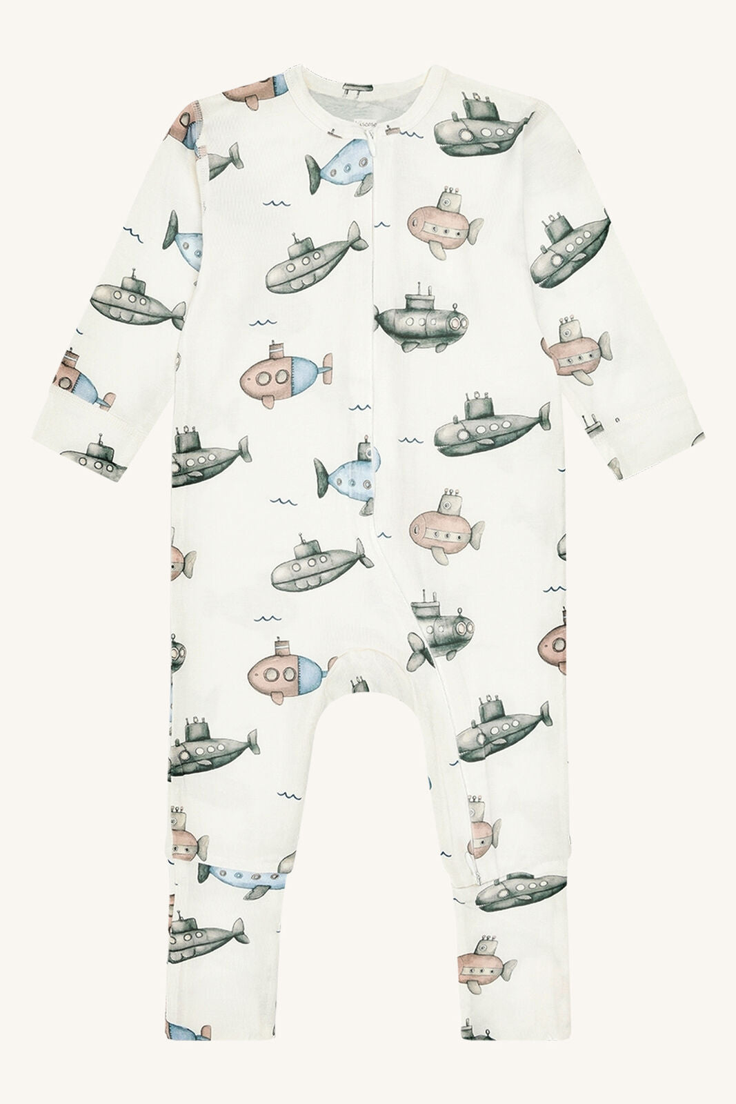 Hust&Claire Pyjama-Set aus Bambus mit Submarine Print in ivory, zu kaufen im Bärechind Winterthur, Zürich Schweiz