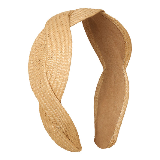 Kind mit Raffia Twist Haarreif – ein verspieltes und elegantes Haaraccessoire für sonnige Tage, erhältlich in Winterthur, Zürich, Schweiz.