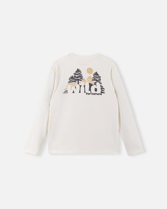 Reima BugProof Langarm T-Shirt Inista für Kinder – leichtes Outdoor Shirt mit Insektenschutz, erhältlich im Kinderladen Bärechind Winterthur Schweiz.