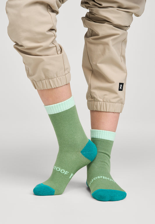 Reima BugProof Kindersocken in Grün – bequeme Kindersocken für Alltag und Draussen