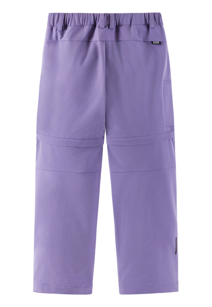 Kinder Outdoorhose Reima Surina in Misty Violet – wandelbar zur Shorts