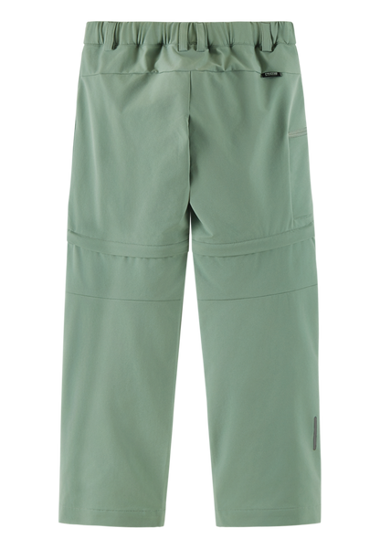 Kinder Outdoorhose Reima Surina in Stone Green – wandelbar zur Shorts