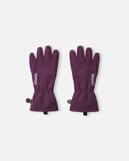 Reima Tehden Softshell Handschuhe in Deep Purple, Ansicht von vorne