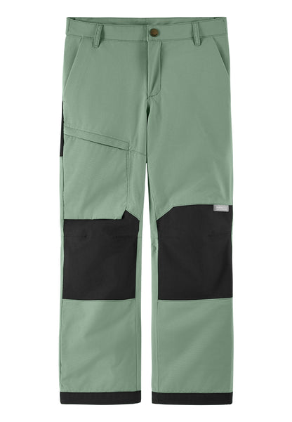 ReimaTec Kinder Regenhose Sampu in Stone Green – wasserdichte Outdoorhose
