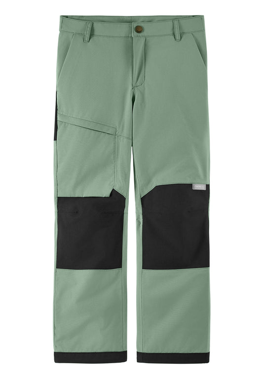 ReimaTec Kinder Regenhose Sampu in Stone Green – wasserdichte Outdoorhose
