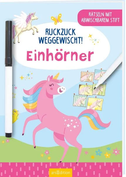 Buchcover Ruckzuck weggewischt! Einhörner von arsEdition