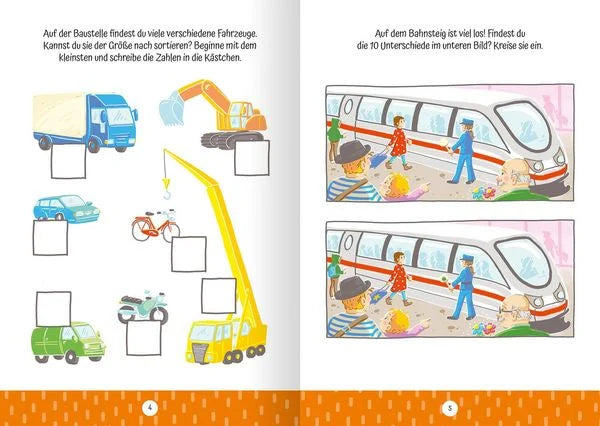 Einblick in das Buch Ruckzuck weggewischt! Fahrzeuge von arsEdition