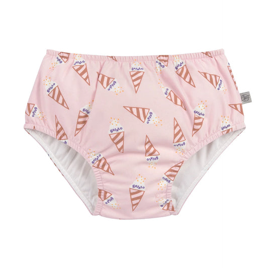 Rosa Baby Schwimmwindel mit Ice Cream Muster von Lässig bei Bärechind Winterthur Zürich Schweiz