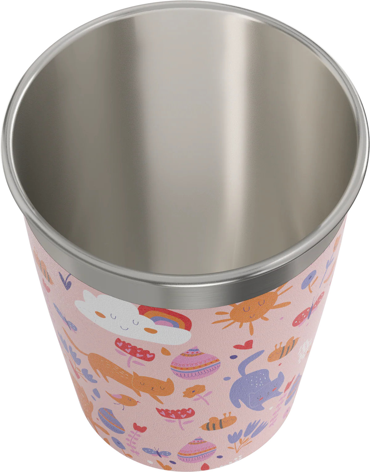 Innenansicht des SIGG Edelstahl Kinderbechers 0.35L Daydream. Erhältlich im Bärechind Winterthur, Zürich, Schweiz.