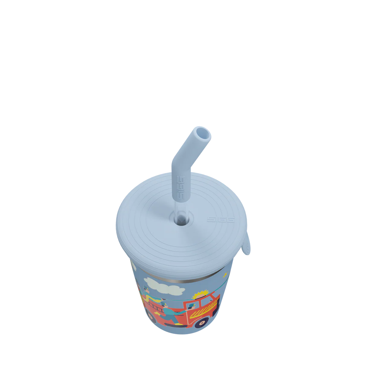 Kinderbecher von SIGG mit Feuerwehrdesign und integriertem Trinkhalm für den Familienalltag. Erhältlich im Bärechind Winterthur, Zürich, Schweiz.