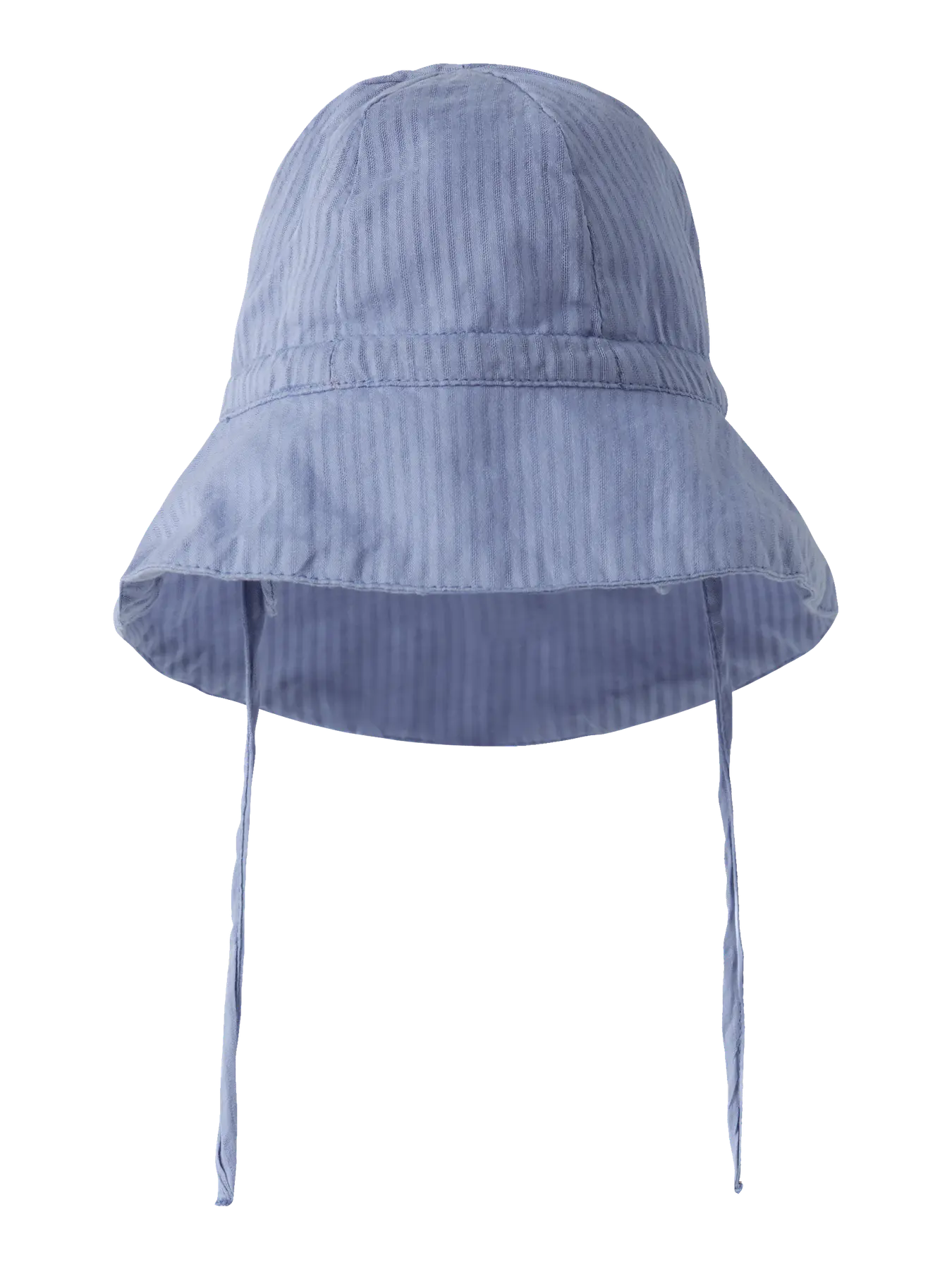 Blauer Sonnenhut aus Baumwolle mit Bindeband zu kaufen im Bärechind Winterthur Zürich Schweiz.