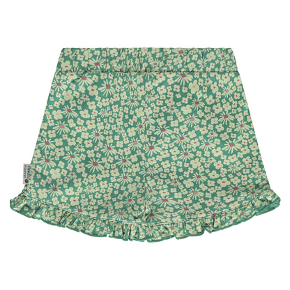 Luftiger Mädchenrock mit verspieltem Blumenprint und elastischem Bund. Perfekt für den Sommer in Winterthur, Zürich, Schweiz.