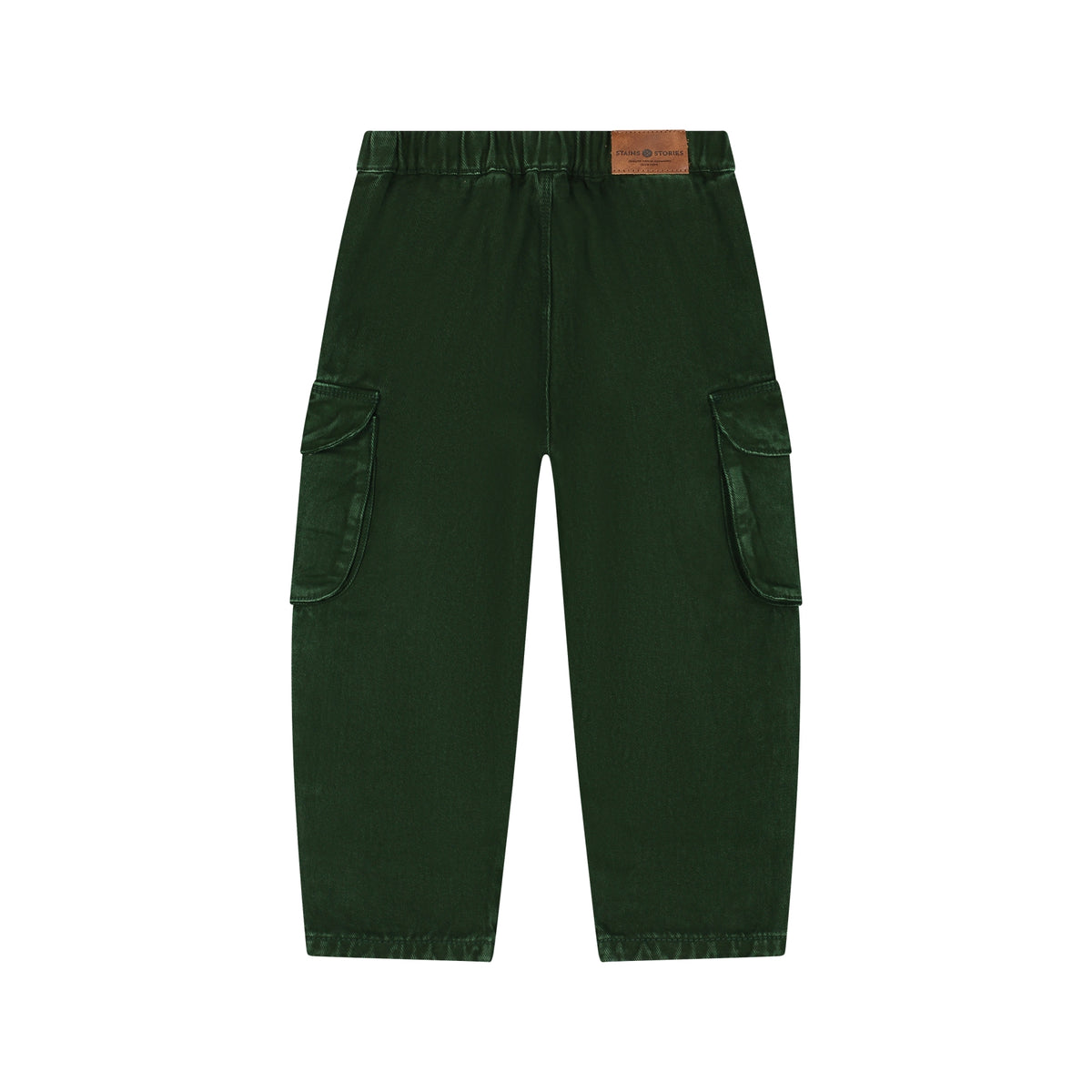 Weite Jeans in forest, Detailansicht der Taschen