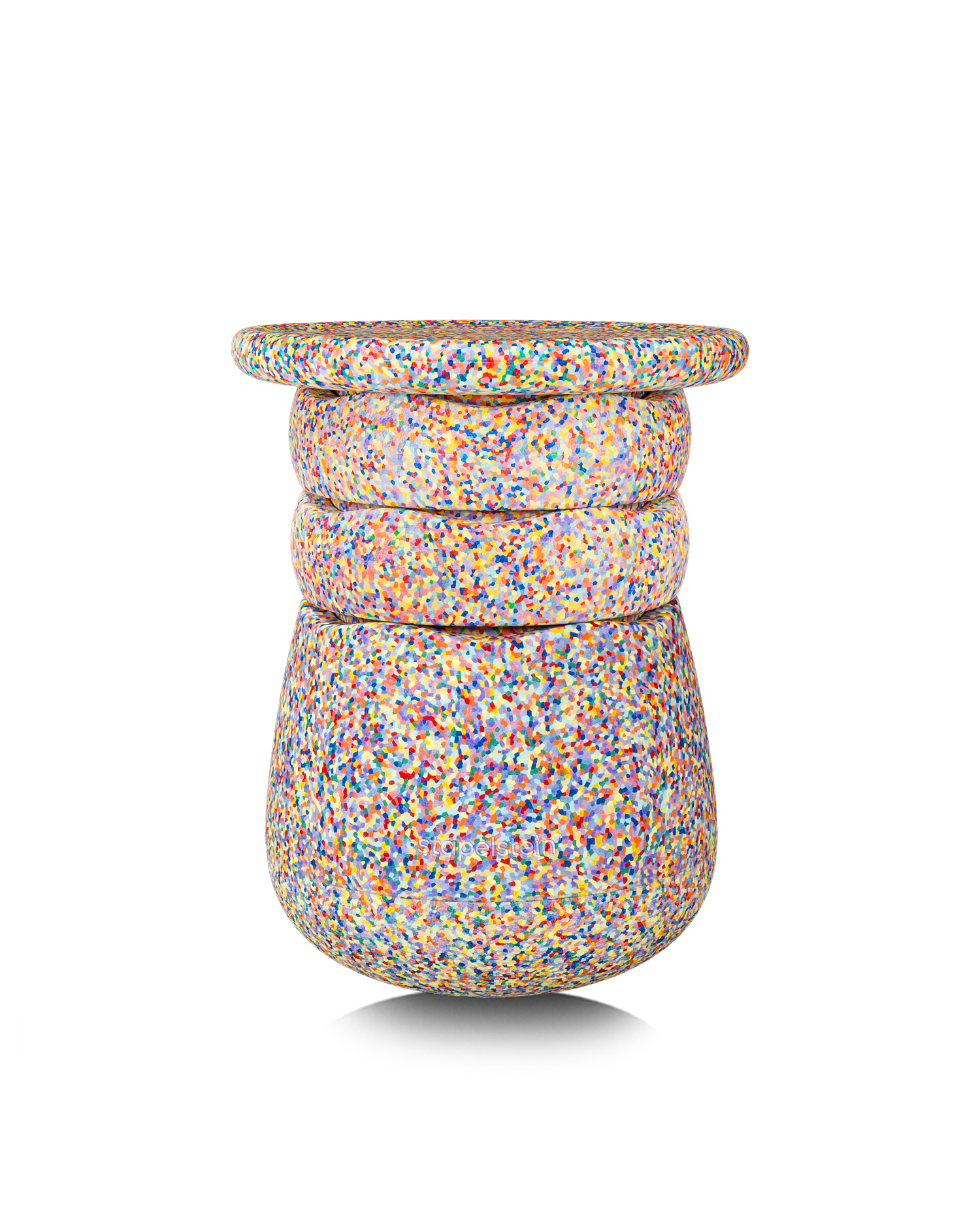 Stapelstein Balance Set super confetti mit zwei Stapelsteinen und Balance Board Bewegungsspielzeug Kinder Winterthur Schweiz