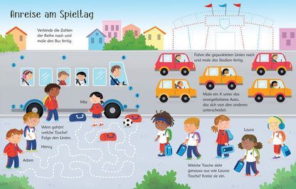 Usborne Wisch-und-weg-Buch Fussball, Übungsspass bei Bärechind