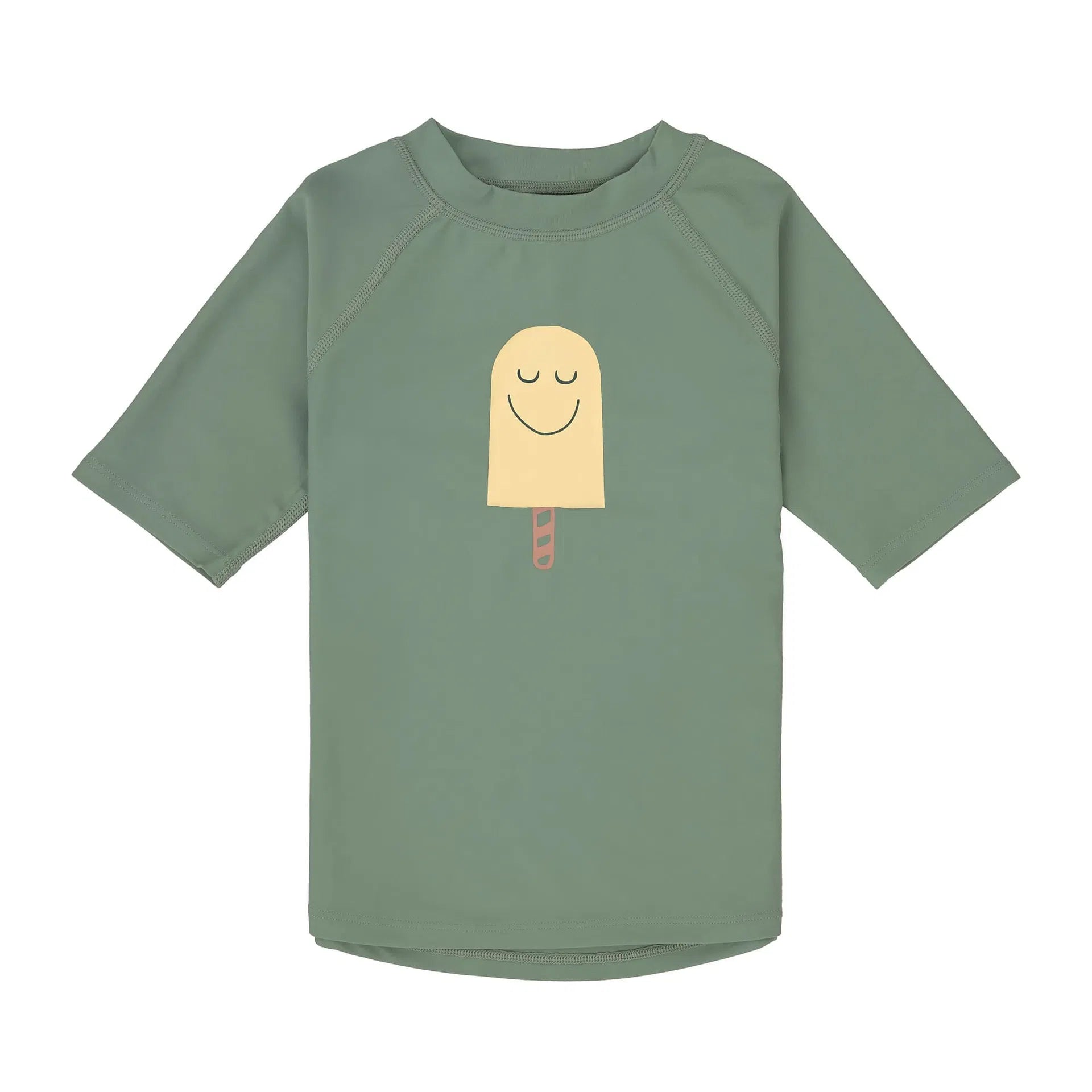Grünes Kinder UV Shirt kurzarm mit Popsicle Motiv von Lässig bei Bärechind Winterthur Zürich Schweiz