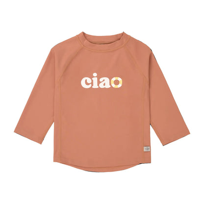 Kinder UV Shirt langarm in clay mit Print von Lässig bei Bärechind Winterthur Zürich Schweiz