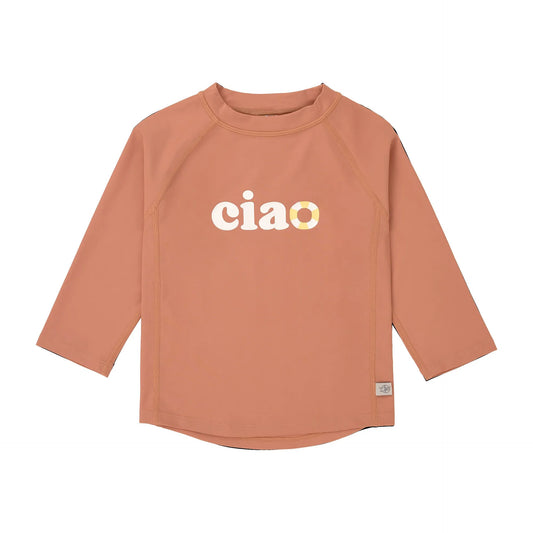 Kinder UV Shirt langarm in clay mit Print von Lässig bei Bärechind Winterthur Zürich Schweiz