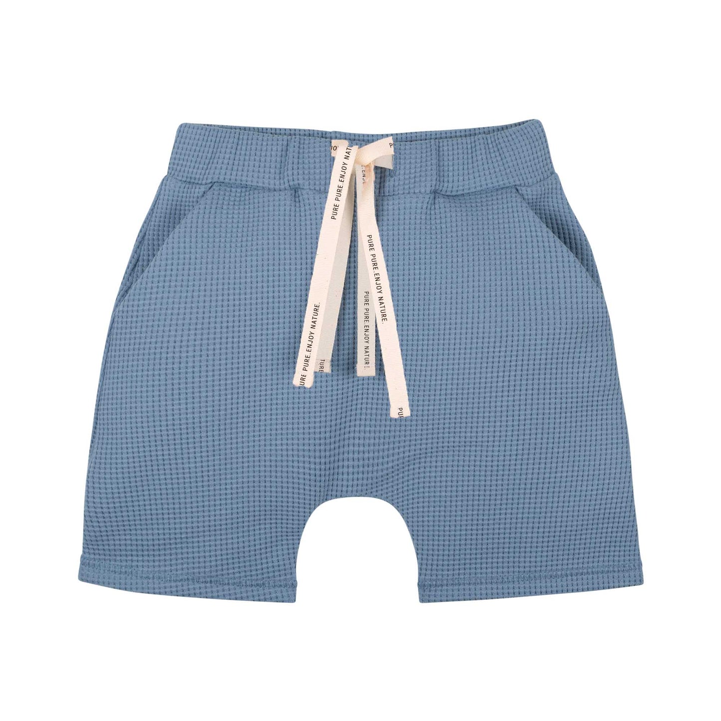 Waffel Shorts blue shadow aus Bio-Baumwolle von Pure Pure by Bauer im Bärechind in Winterthur, Zürich, Schweiz zu kaufen