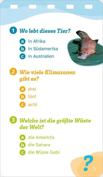 Beispielseite aus dem WAS IST WAS Quiz Erde