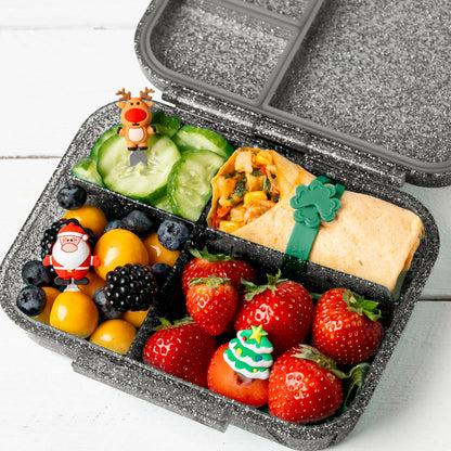 Lekkabox Z'nünibox aus Tritan, schwarz-Glitzer