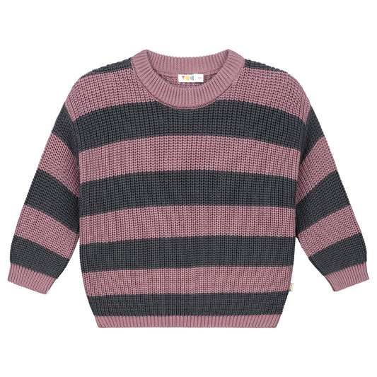Superschöner und weicher Strickpullover von Yuki erhältlich in Winterthur, Bärechind deinem Nachhaltigen Kinderladen.